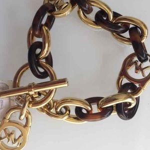 Michael Kors Tortoise Bracelet Gold Tone